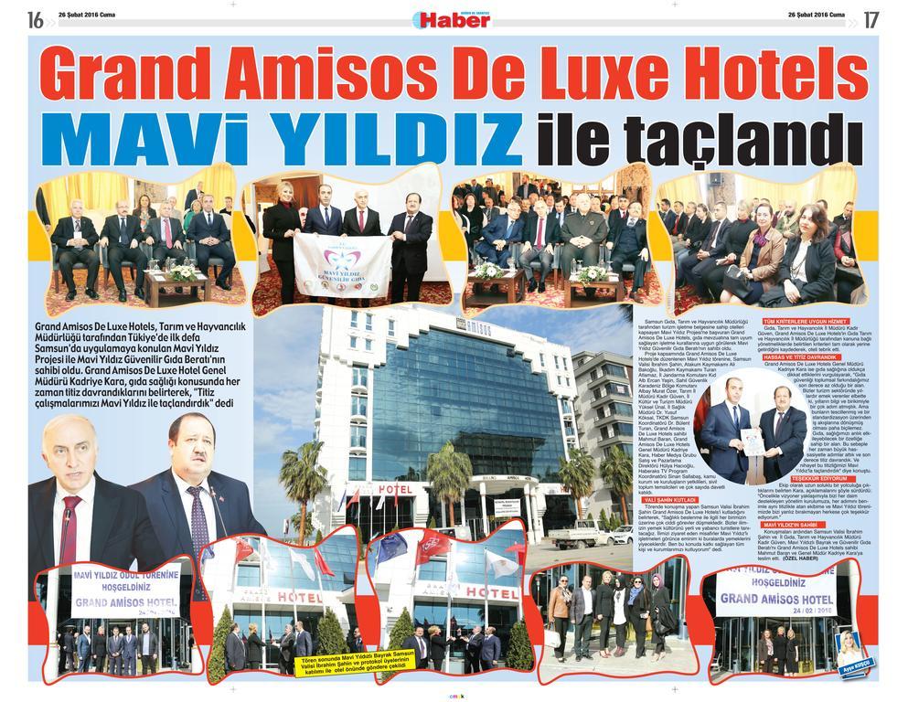 Grand Amisos Hotel Samsun Esterno foto